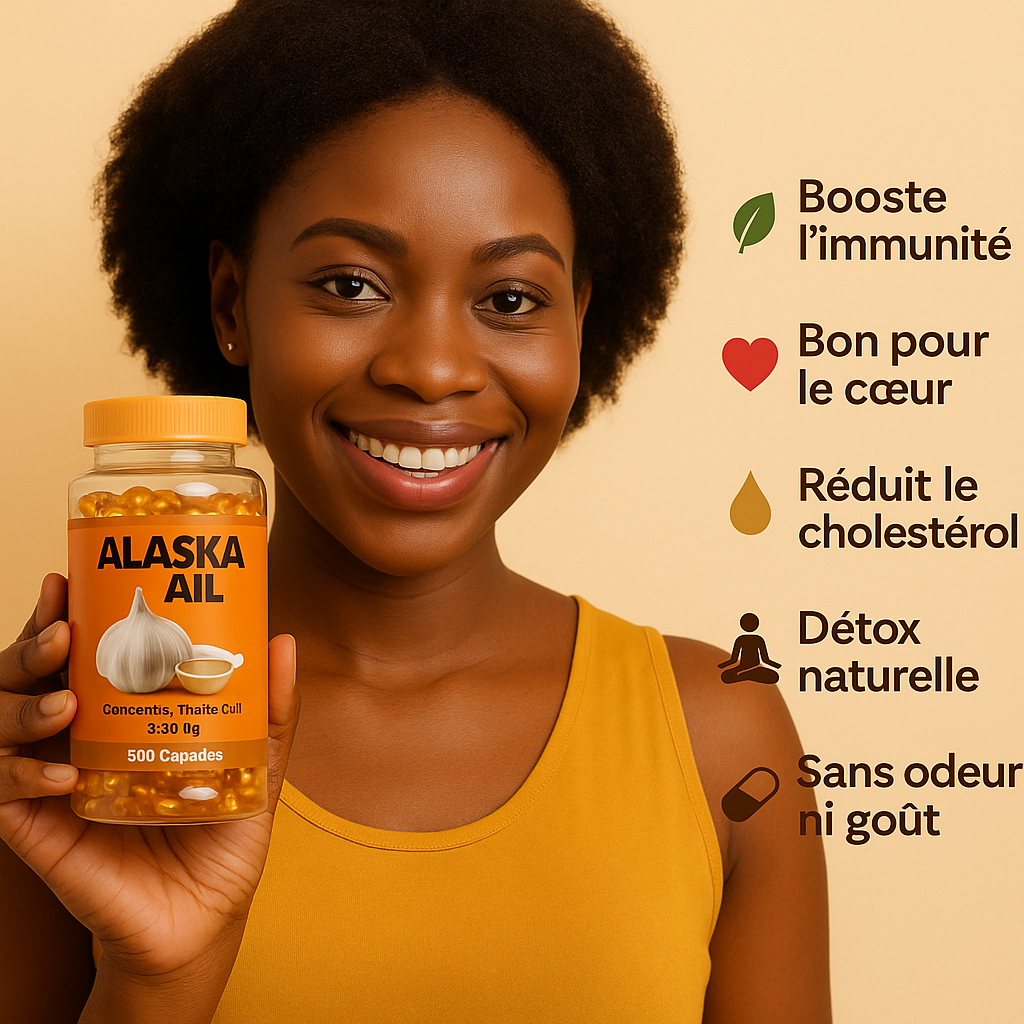 🔥 ALASKA AIL – La puissance de l’ail dans une capsule(500 gélules): 💊 Renforce ton cœur, protège ton corps.